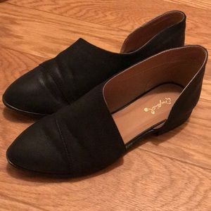 Qupid open side booties